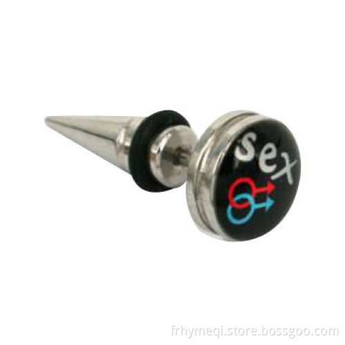 SS Pic Inlay Earrings, Made of 316 Stainless Steel